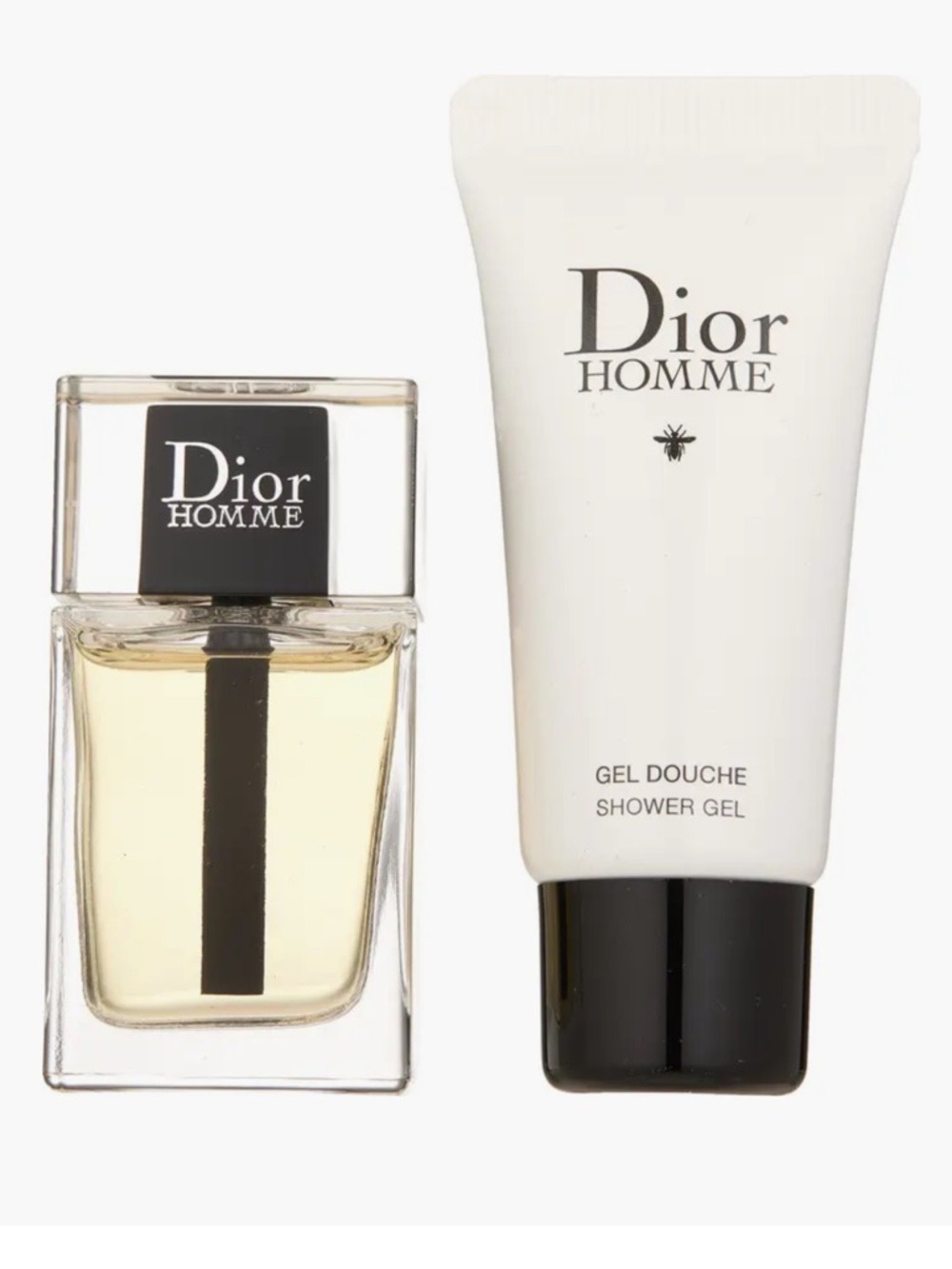 DIOR Set of 2 Miniatures Homme Eau de Parfum 0.34 oz Shower Gel 0.67 oz New